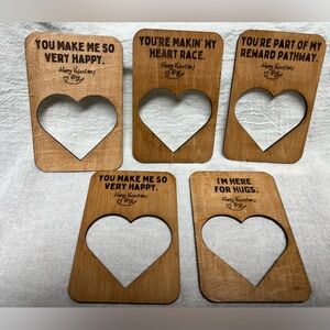 Valentine’s Day laser engraved mini picture frames